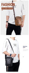 Genuine Leather Men's Shoulder/Crossbody Bag