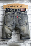 Retro Ripped Men's Denim Short