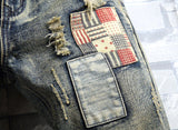Retro Ripped Men's Denim Short