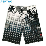 Men's Summer Surfwear Beach Shorts  Quick Dry Print Designs