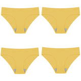 4PCS Set Women's Panties Silk Lingerie