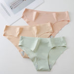 4PCS Set Women's Panties Slik Lingerie Briefs