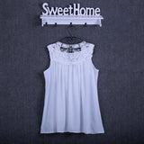 Summer Loose Lace Chiffon Blouse V-Neck