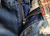 Retro Ripped Men's Denim Short