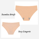 4PCS Set Women's Panties Slik Lingerie Briefs