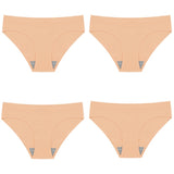 4PCS Set Women's Panties Silk Lingerie