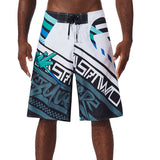 Men's Summer Surfwear Beach Shorts  Quick Dry Print Designs