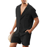 Summer Cotton Linen Breathable Beach 2-Pieces