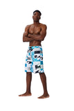 Men's Summer Surfwear Beach Shorts  Quick Dry Print Designs