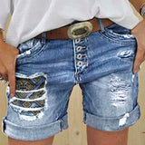 Denim Shorts Streetwear Ripped Holes