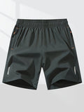 Elastic Waistband Men's Summer Beach Cargo Bermuda Shorts 1-pic or 3-pics