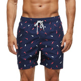 Men's DATIFER Swim Mesh Liner Polyester Quick Dry Print Toons/Graphic Board Shorts