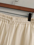 Men's Linen Striped Short-sleeved Shirt and Pants