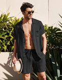 Summer Cotton Linen Breathable Beach 2-Pieces