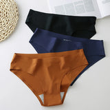 4PCS Set Women's Panties Silk Lingerie