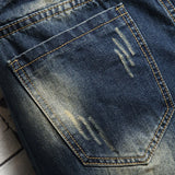 Retro Ripped Men's Denim Short