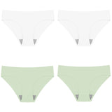 4PCS Set Women's Panties Silk Lingerie