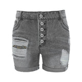 Denim Shorts Streetwear Ripped Holes