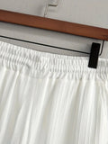 Men's Linen Striped Short-sleeved Shirt and Pants