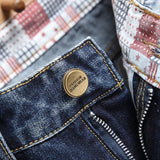 Retro Ripped Men's Denim Short