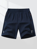 Elastic Waistband Men's Summer Beach Cargo Bermuda Shorts 1-pic or 3-pics