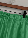 Men's Linen Striped Short-sleeved Shirt and Pants