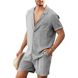 Summer Cotton Linen Breathable Beach 2-Pieces