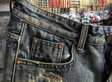 Retro Ripped Men's Denim Short