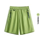 DRUR Women's Nylon Lightweight Summer Shorts With Pockets + Drawstring