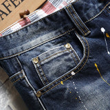 Retro Ripped Men's Denim Short