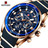 Men's REWARD Wrist Watch Luxury Quartz Waterproof