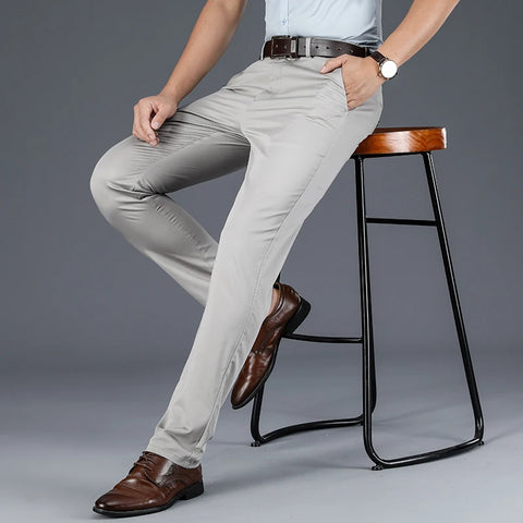 Men's Casual Business Straight Pants