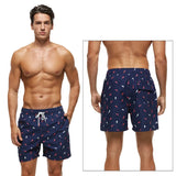 Men's DATIFER Swim Mesh Liner Polyester Quick Dry Print Toons/Graphic Board Shorts