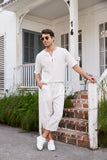 Summer Cotton Linen Breathable Beach 2-Pieces