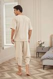 Summer Cotton Linen Breathable Beach 2-Pieces