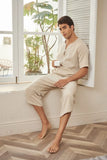 Summer Cotton Linen Breathable Beach 2-Pieces