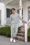 Summer Cotton Linen Breathable Beach 2-Pieces